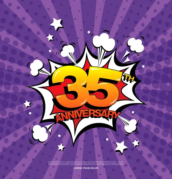 Anniversary celebration symbol — Stock Vector