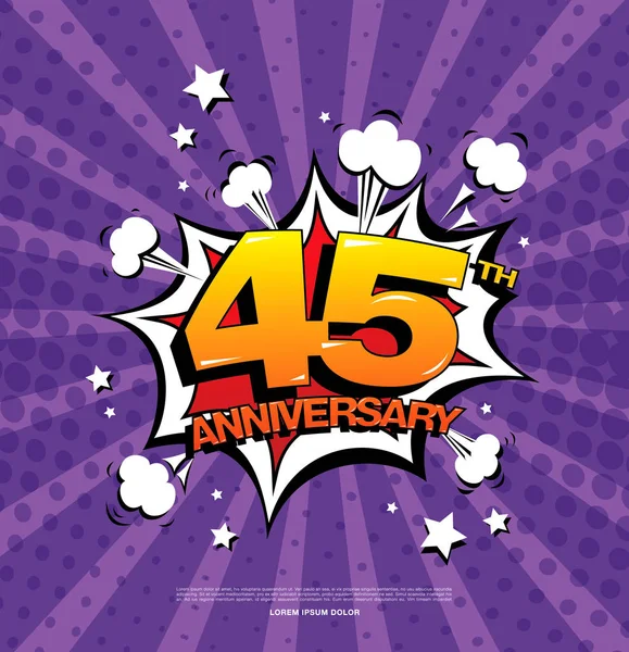 Anniversary celebration symbol — Stock Vector