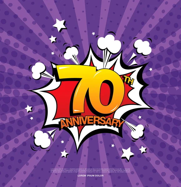 Anniversary celebration symbol — Stock Vector