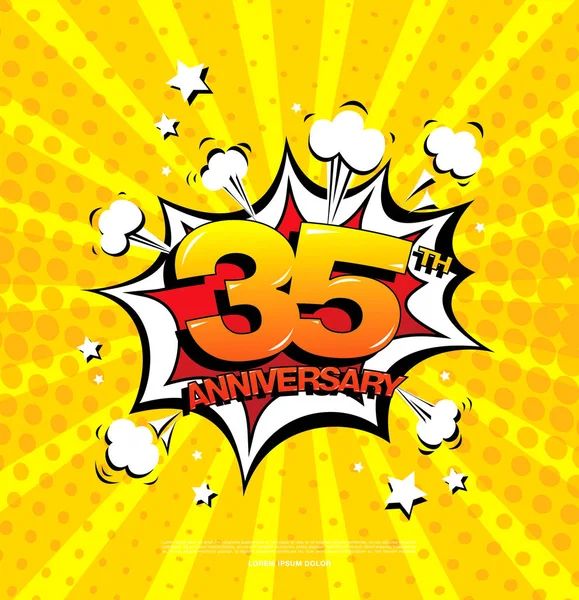 Anniversary celebration symbol — Stock Vector