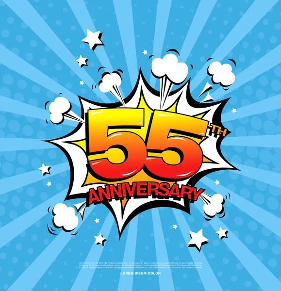 Anniversary celebration symbol — Stock Vector