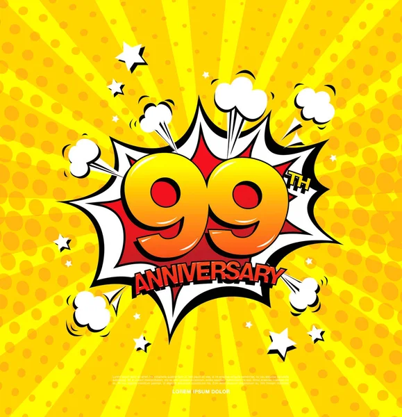 Símbolo de celebración de aniversario — Vector de stock