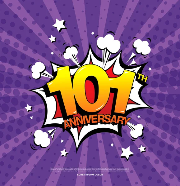 Símbolo de celebración de aniversario — Vector de stock