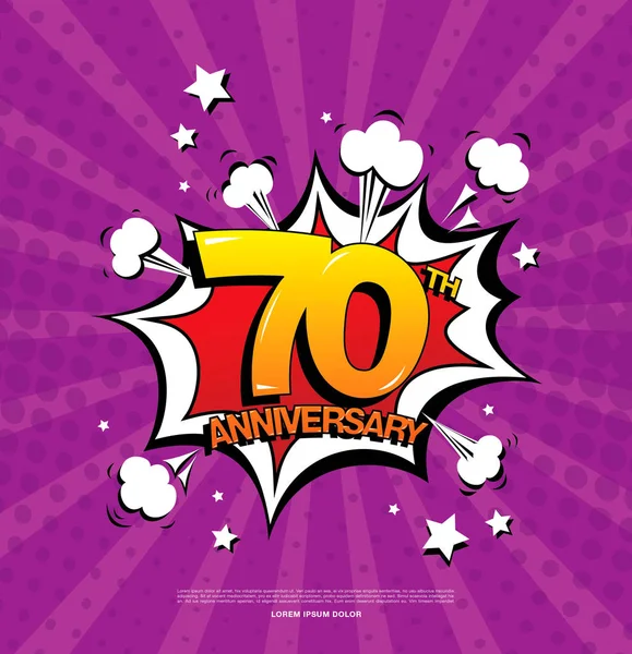 Símbolo de celebración de aniversario — Vector de stock