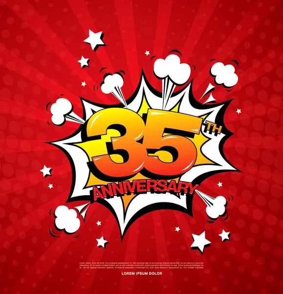 Anniversary celebration symbol — Stock Vector