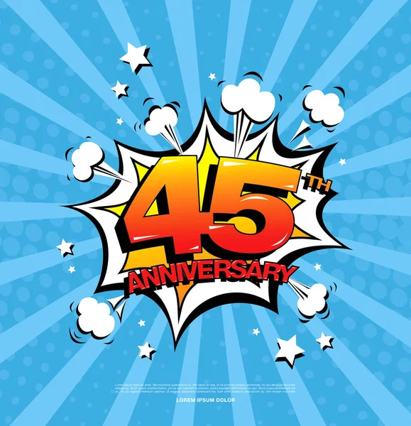 Anniversary celebration symbol — Stock Vector