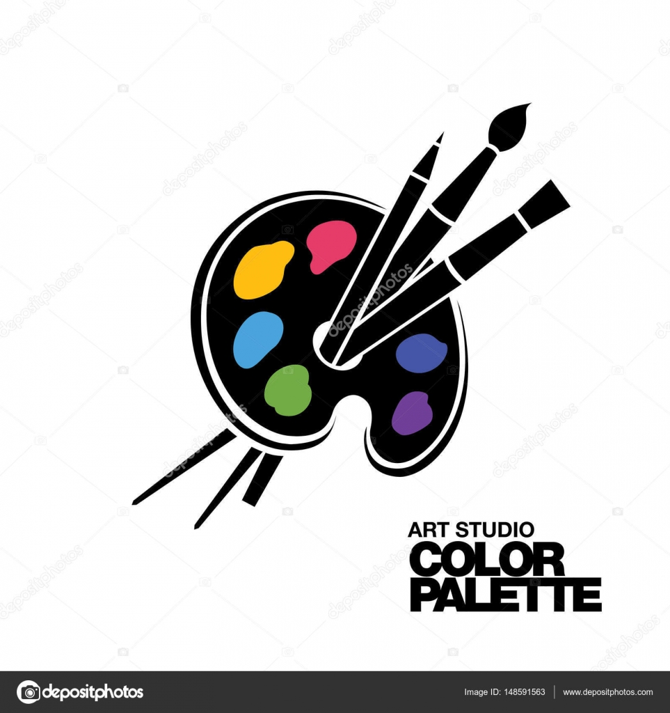 Painters Palette Icon Art Palette Paint Stock Vector (Royalty Free