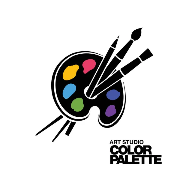 Symbol für die Kunstpalette — Stockvektor