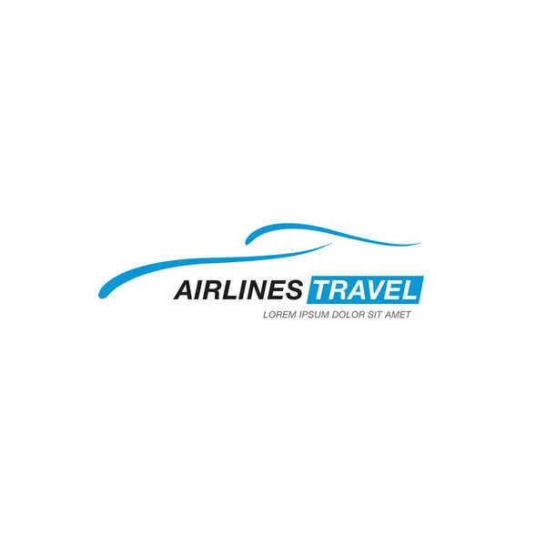 Airline travel logo — Stock Vector