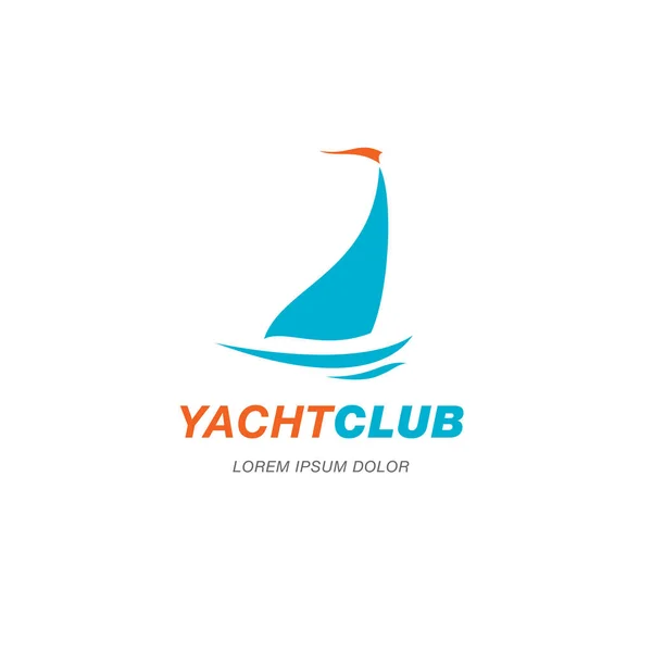 Yacht club logo — Wektor stockowy