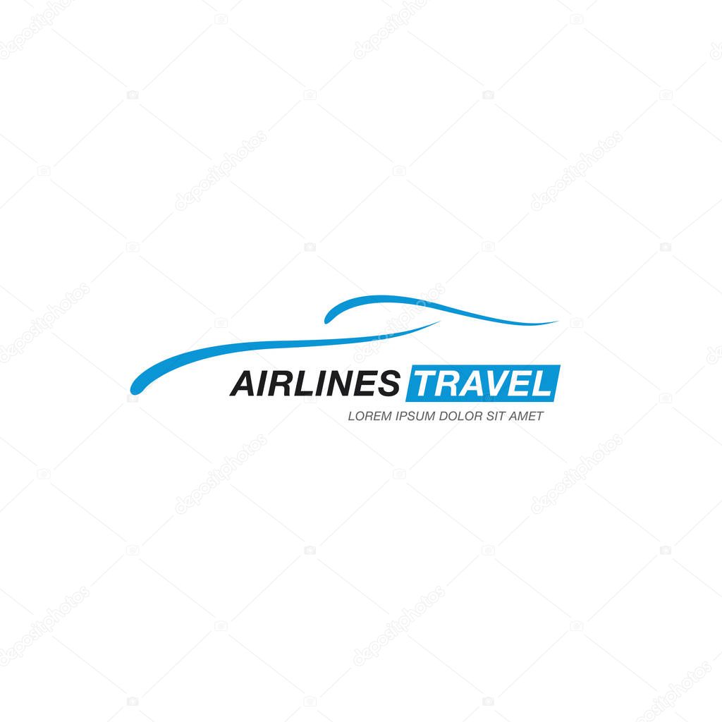 Airline travel logo 