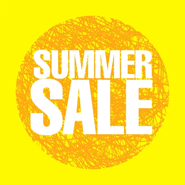 Summer sale template banner — Stock Vector