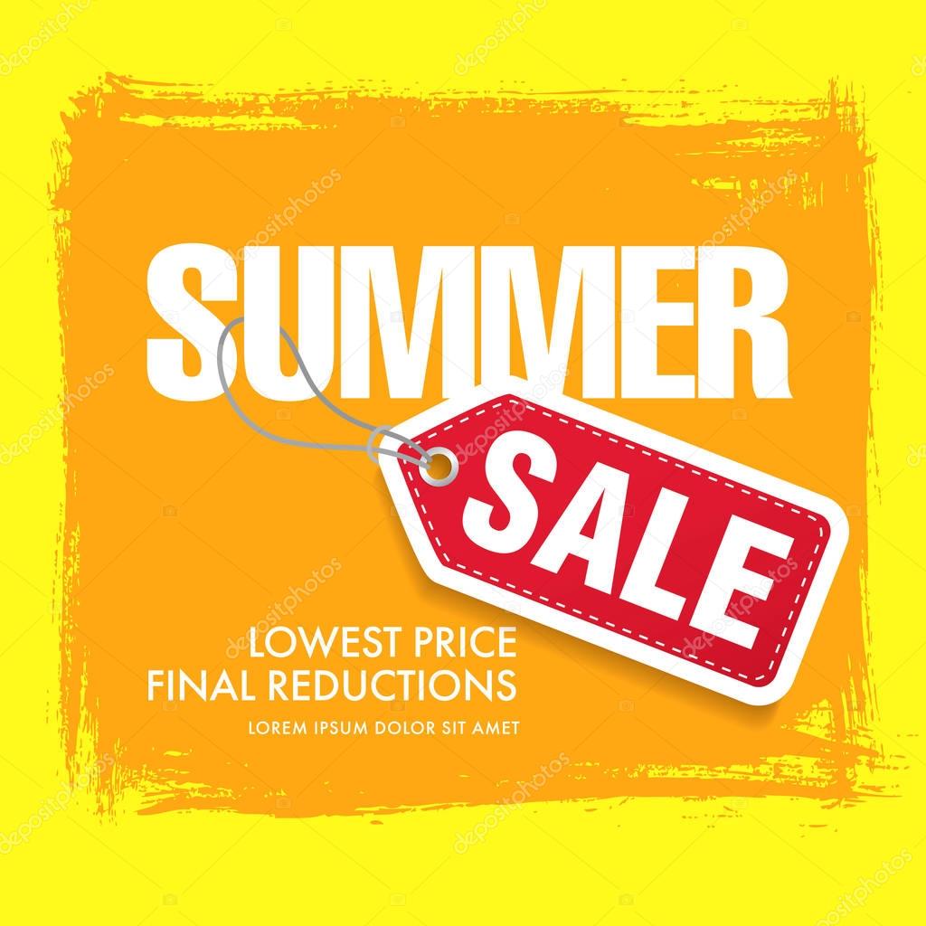 summer sale template banner