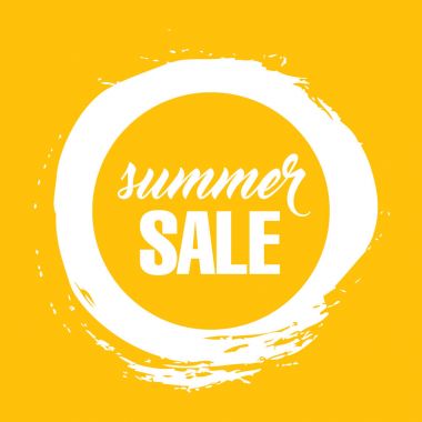 yaz satış şablonu afişi