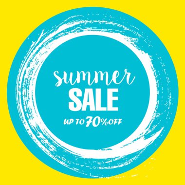 yaz satış şablonu afişi