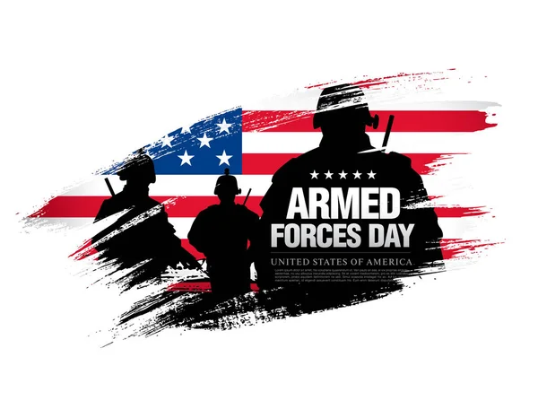 Armed forces day banner — Stock Vector