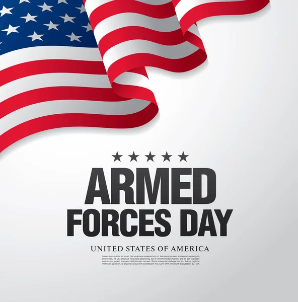 Armed forces day banner — Stock Vector