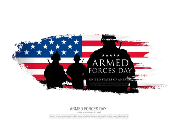 Armed forces day banner — Stock Vector