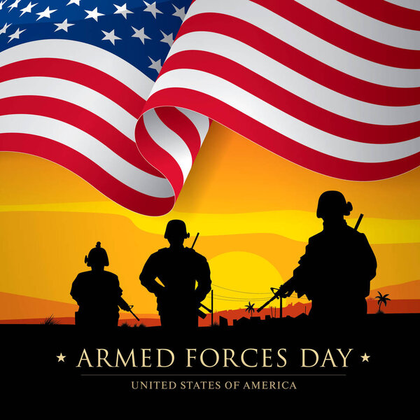 Armed forces day banner