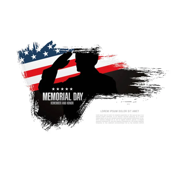 Memorial day banner — Stock Vector