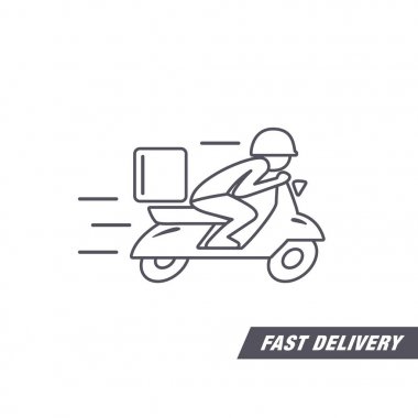 Bir adam bir scooter sürme.