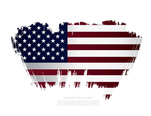 Американський прапор фону — стоковий вектор