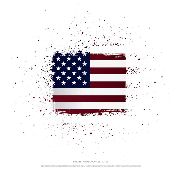 Kontekst bandery amerykańskiej — Wektor stockowy