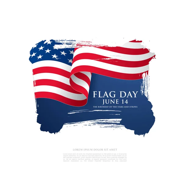 Bandera de día de bandera — Archivo Imágenes Vectoriales