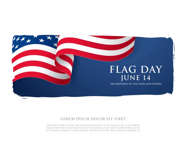Bannière du jour du drapeau — Image vectorielle