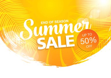 yaz satış şablonu afişi