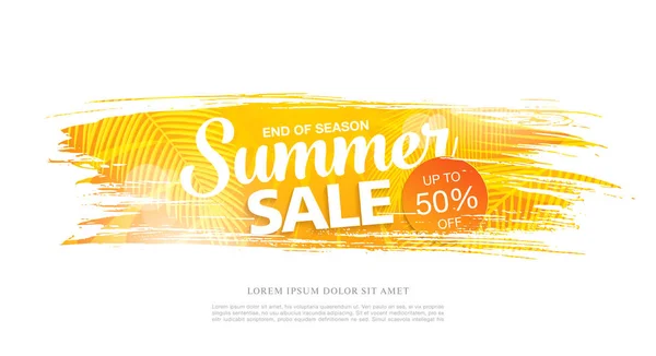 Summer sale template banner — Stock Vector