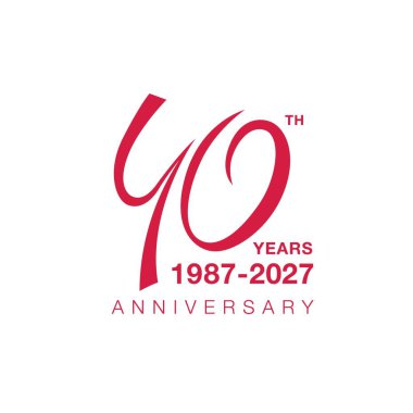 Download 40th anniversary free vector eps, cdr, ai, svg vector illustration graphic art