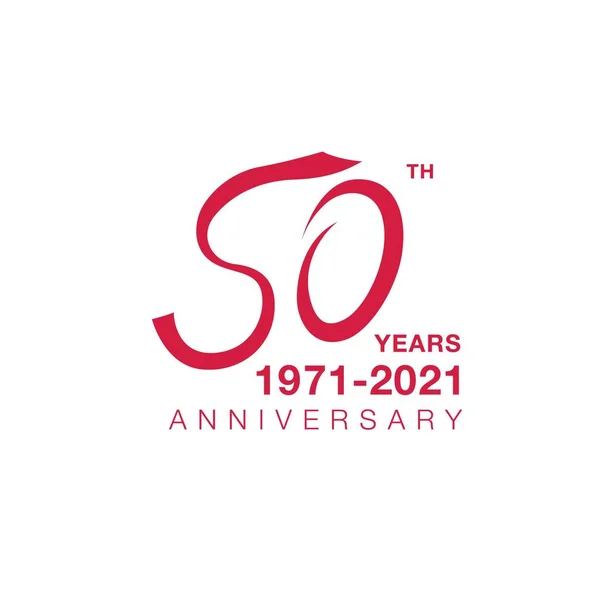Emblem zum 50. Jahrestag — Stockvektor