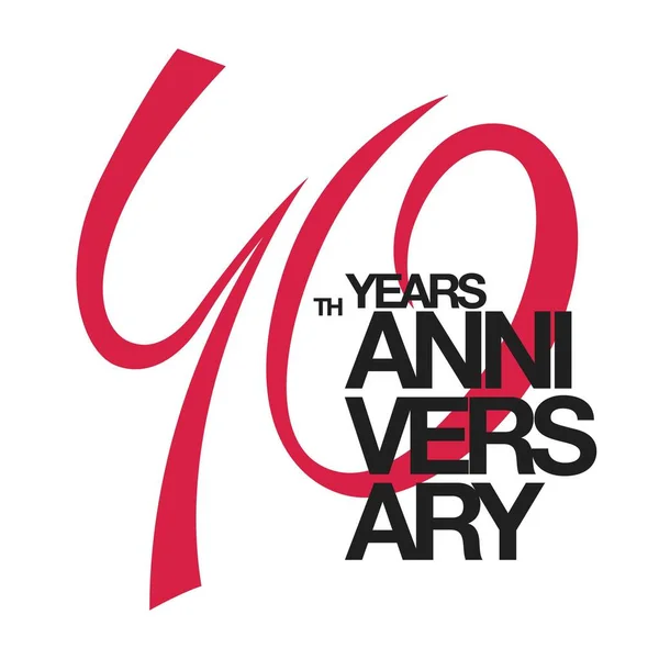 40th anniversary emblem — Stock Vector