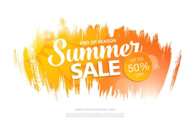 yaz satış şablonu afişi