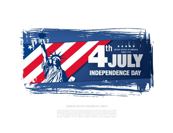 American independence day banner — Stock Vector