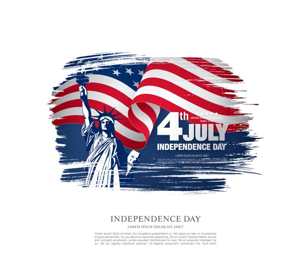 Bandeira do dia da independência americana —  Vetores de Stock