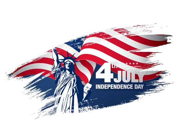 American independence day banner — Stock Vector