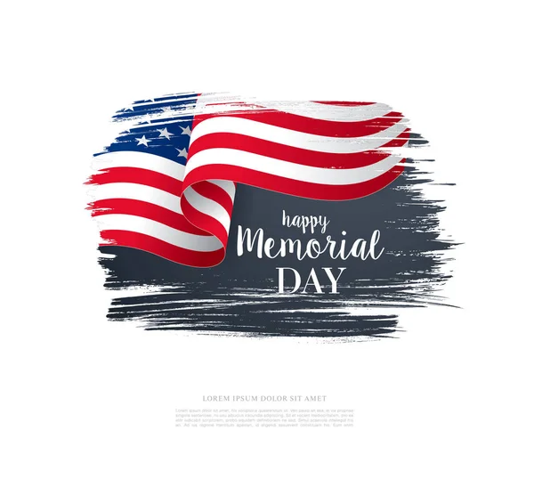 Αμερικανικό Αναμνηστικό ημέρα banner — Διανυσματικό Αρχείο