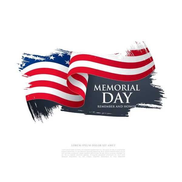 Banner do dia American Memorial —  Vetores de Stock