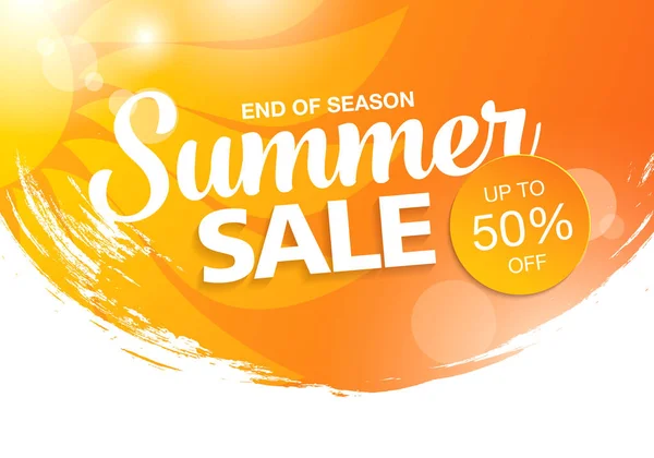 Summer sale template banner — Stock Vector