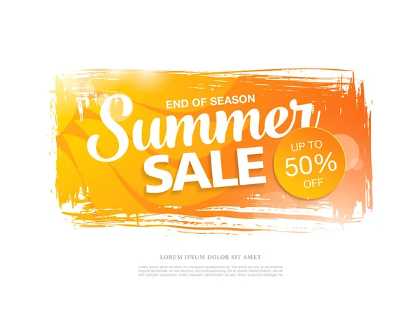 Banner šablony letního prodeje — Stockový vektor