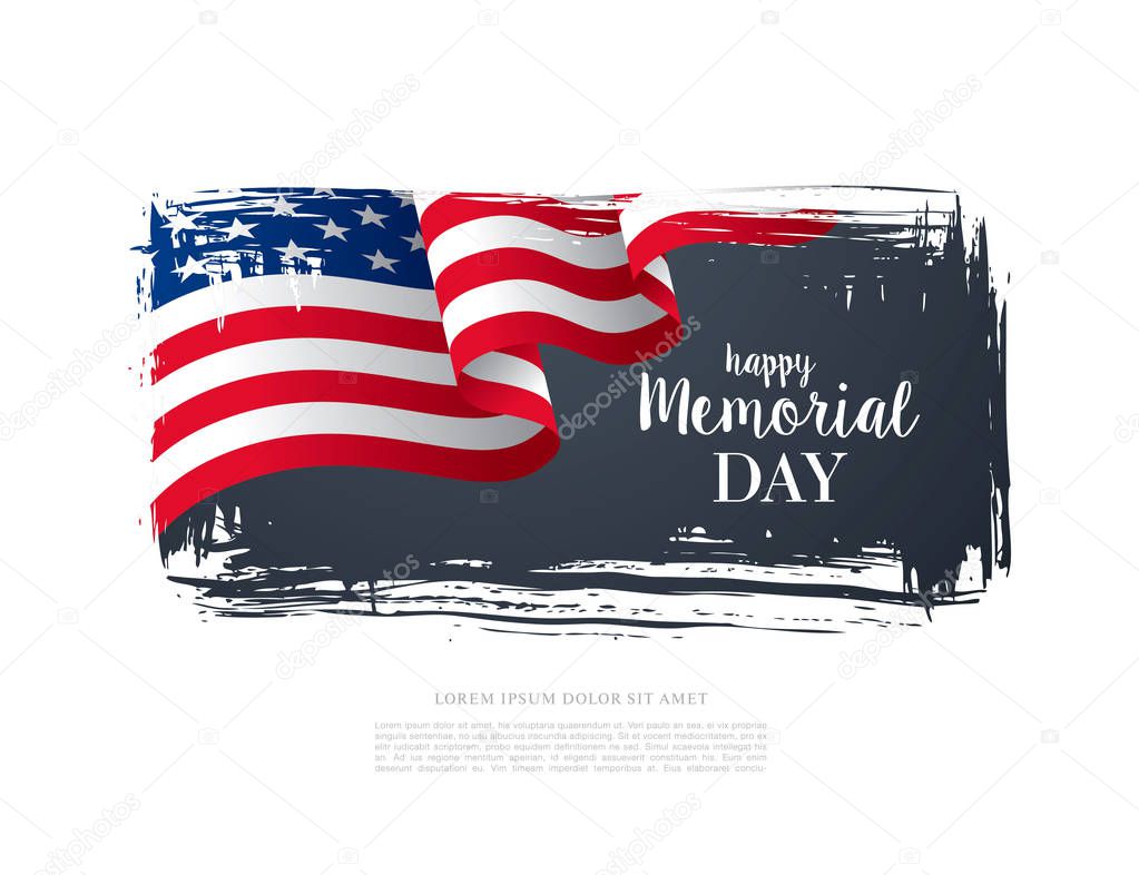 American Memorial day banner