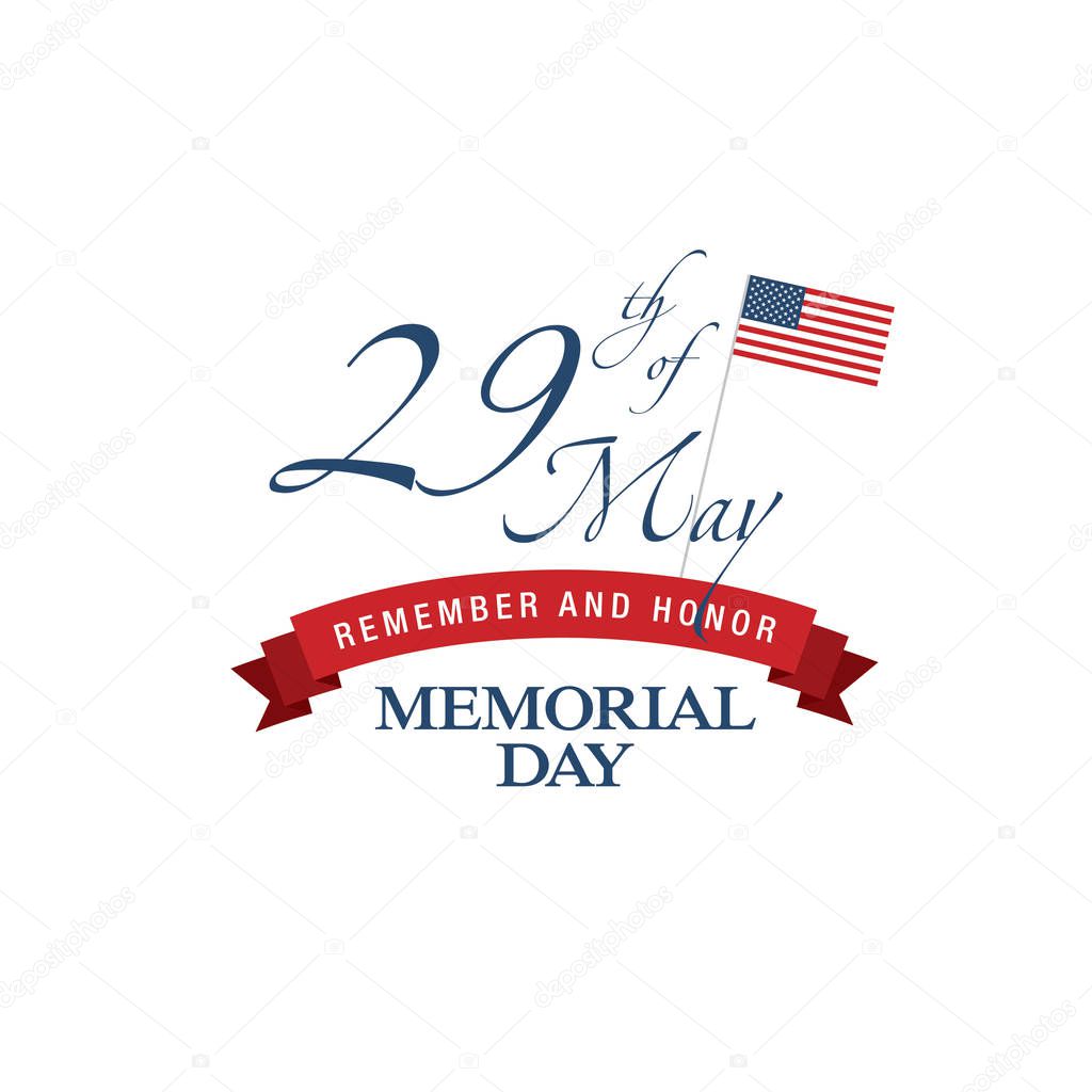 American Memorial day banner