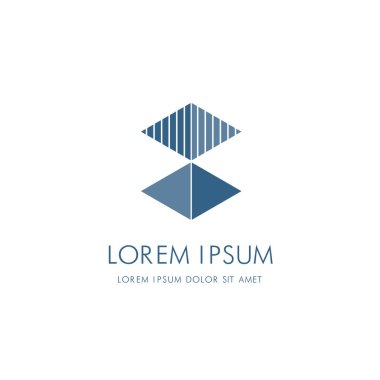 Soyut mimari logosu. 