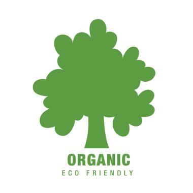 Organik Eko simgesi tasarım.