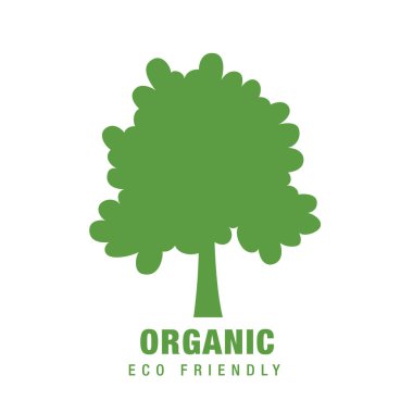 Organik Eko simgesi tasarım.