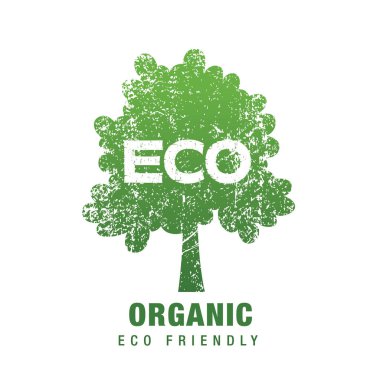 Organik Eko simgesi tasarım.