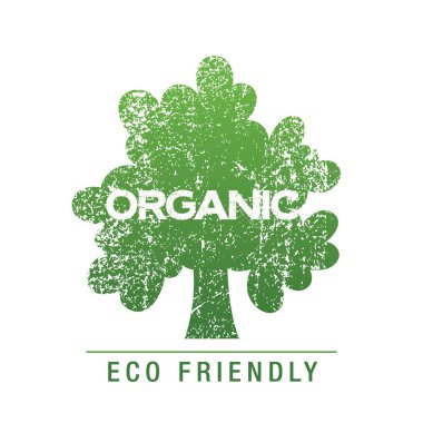 Organik Eko simgesi tasarım.