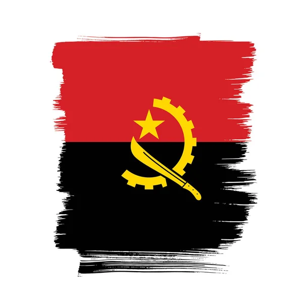 Angola flag layout — Stock Vector